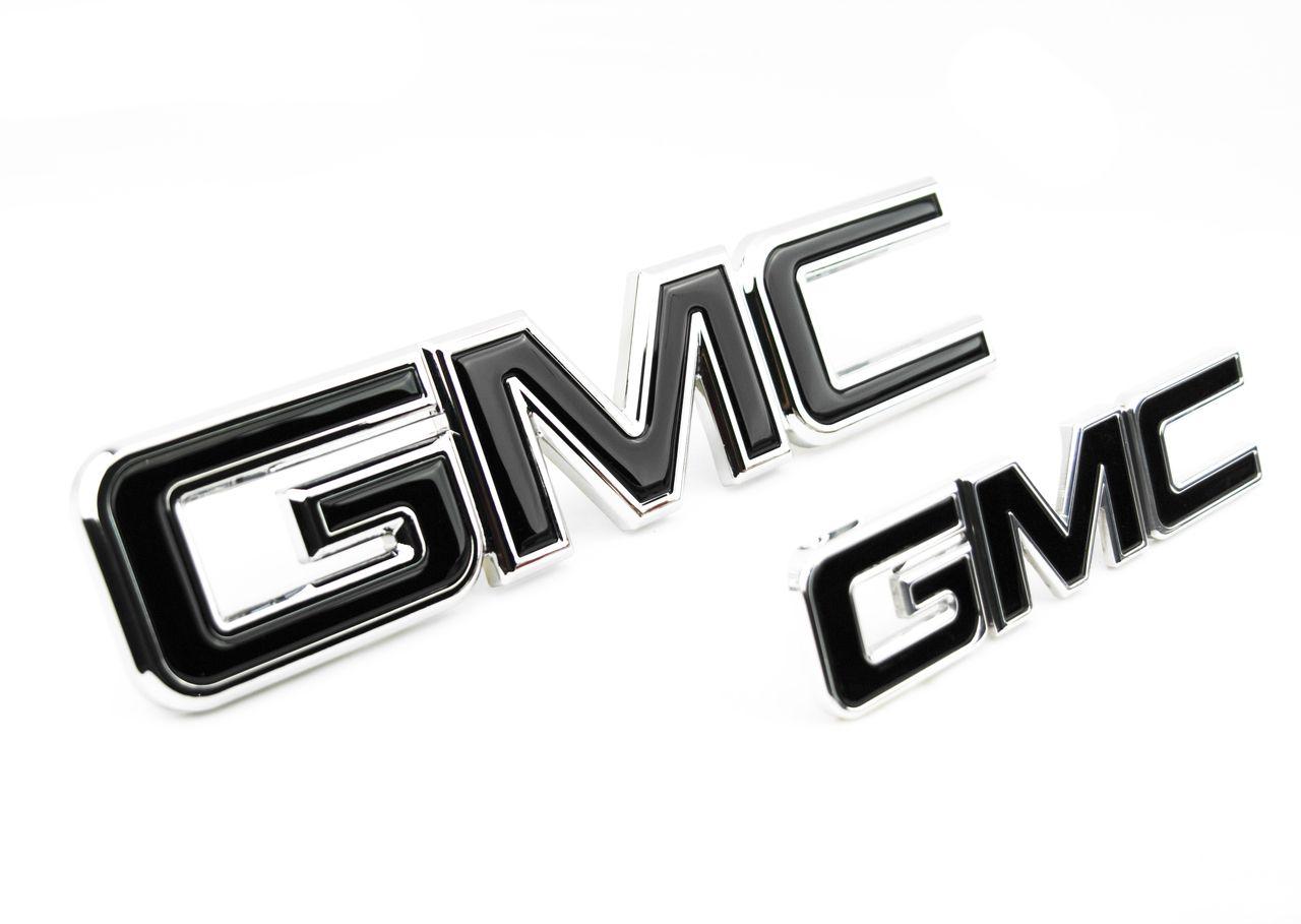 GMC Denali Logo - 2 NEW CUSTOM 15-17 GMC YUKON XL DENALI CHROME & BLACK ...