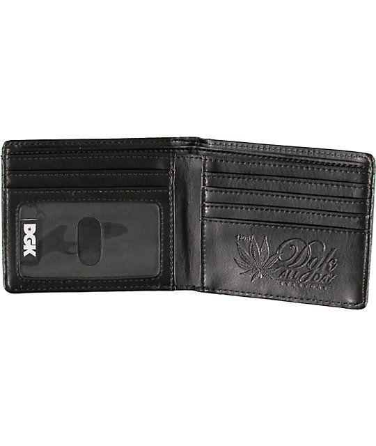 DGK Weed Logo - DGK Homegrown Black & Green Bifold Wallet | Zumiez