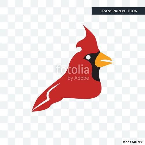 Cardinal Bird Logo - cardinal bird vector icon isolated on transparent background ...