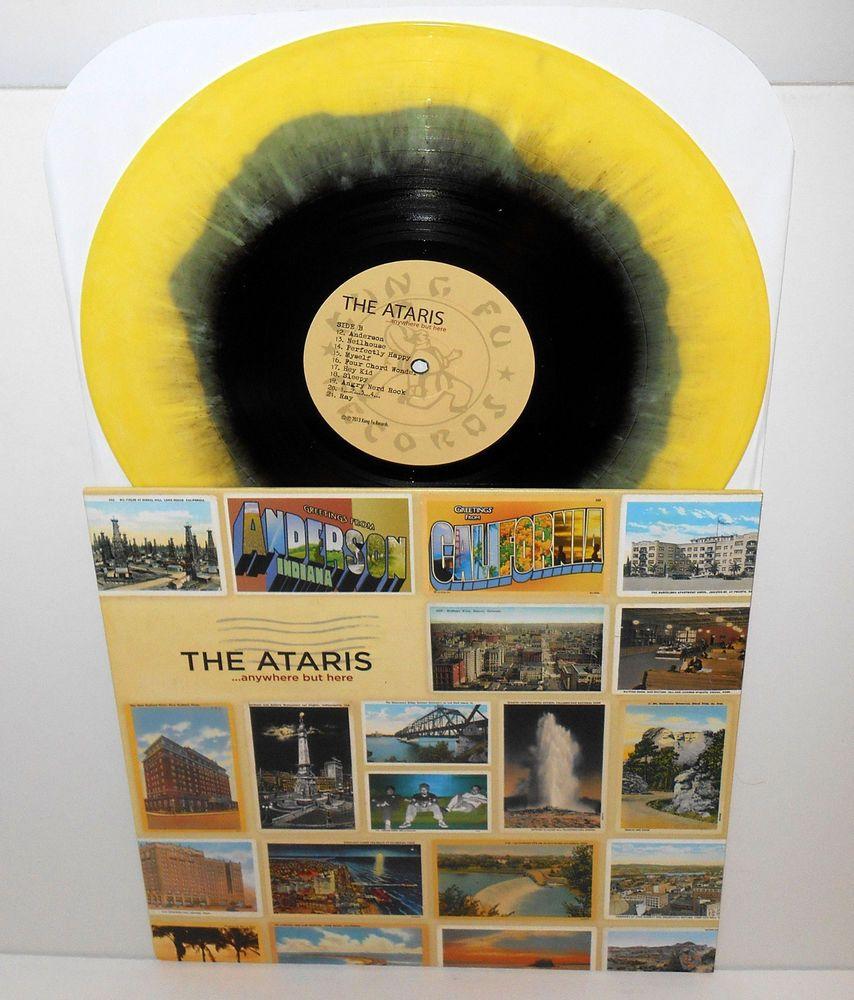 Yellow and Black Swirl Logo - the ATARIS anywhere but here Lp Record YELLOW / BLACK Swirl Vinyl ...