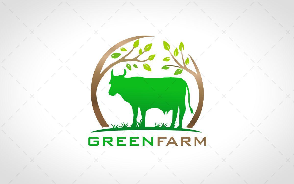 Cow Logo - Fresh Farm Logo Green Cow Logo