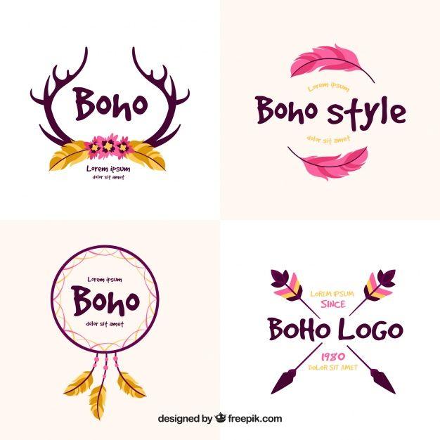 Decorative Logo - Decorative logos with ethnic elements Vector