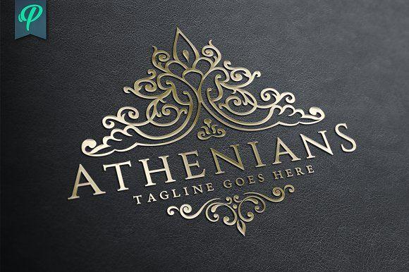Decorative Logo - Athenians - Luxury Vintage Logo ~ Logo Templates ~ Creative Market
