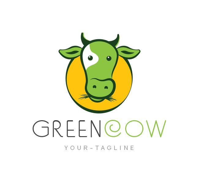 Cow Logo - Green Cow Logo & Business Card Template - The Design Love