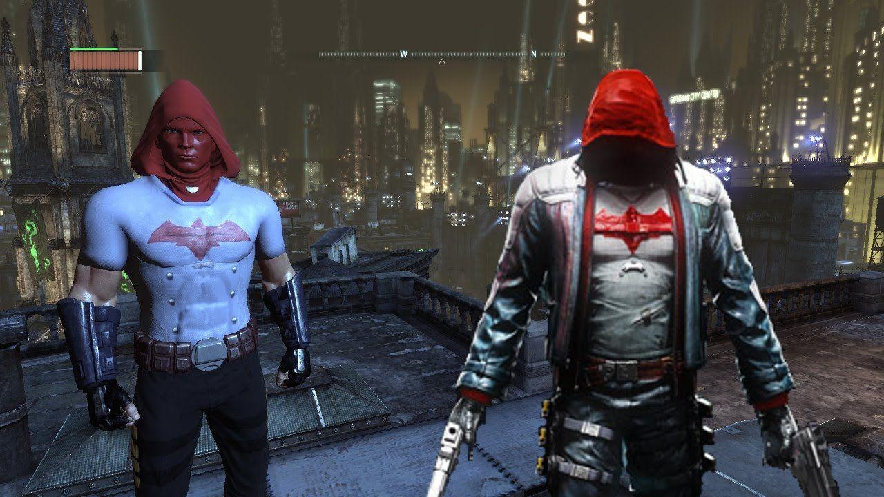 Red Hood Batman Arkham Logo - Batman Arkham City Red Hood Arkham Knight Mod Skin - YouTube