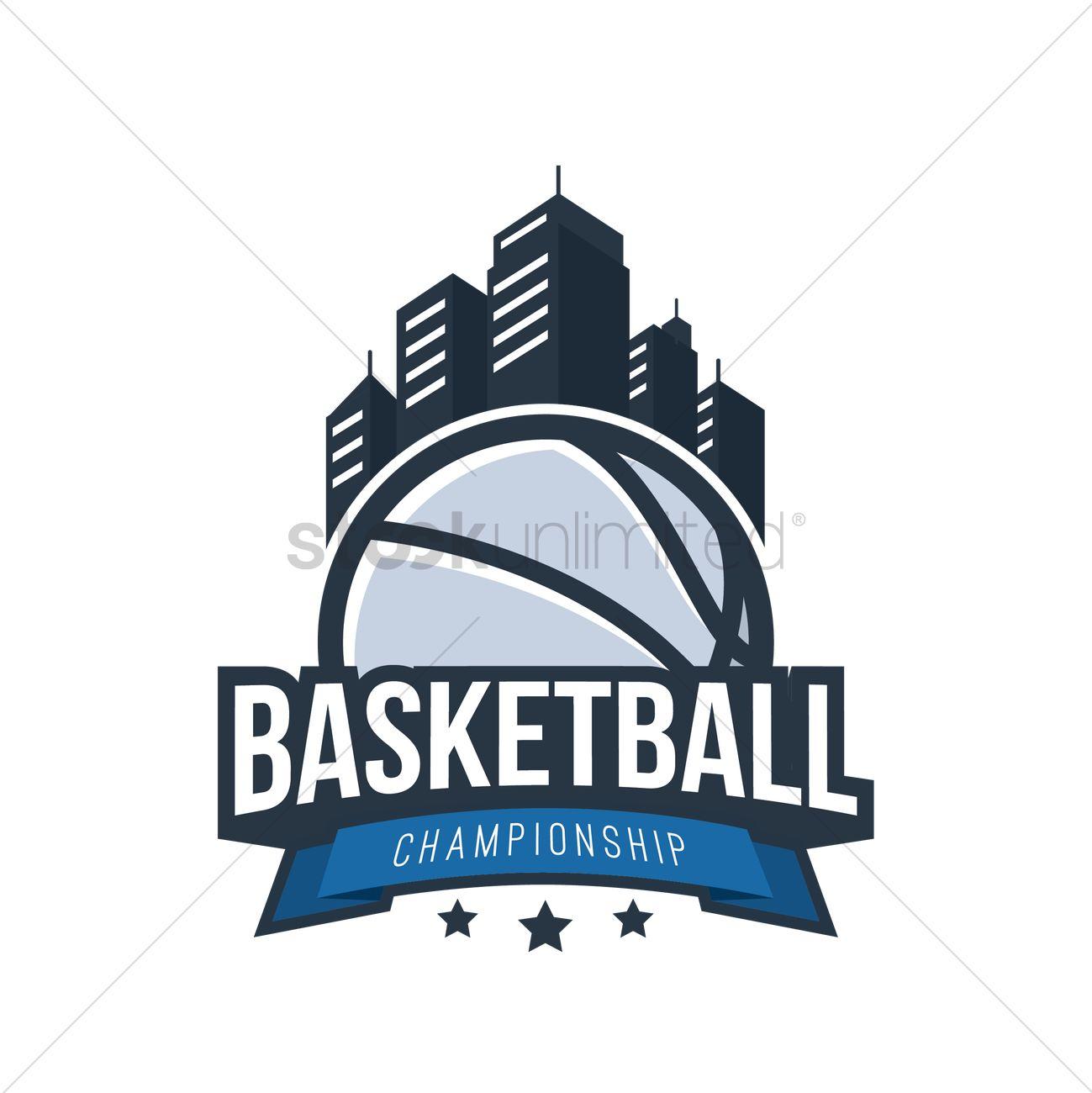 Creative Basketball Logo - Basketball logo element design Vector Image