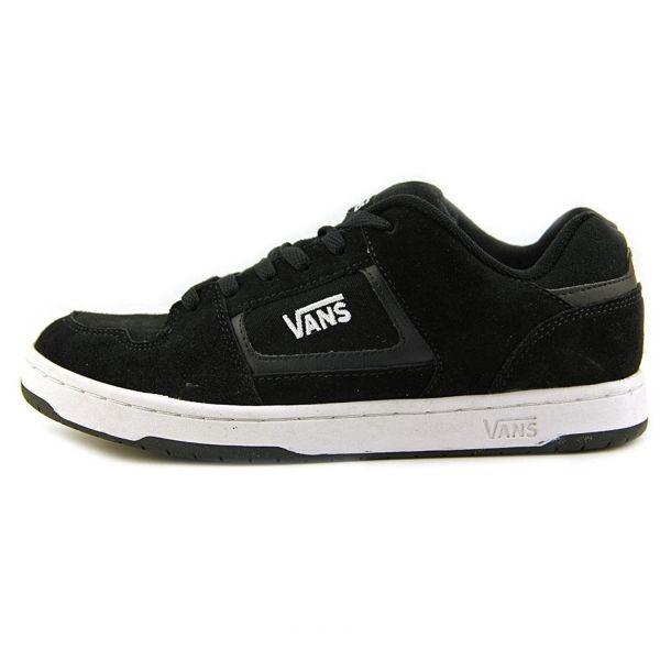 Leather Vans Logo - Vans Men's Docket Skate Suede Leather Logo Shoes Black/White rkz6yp ...