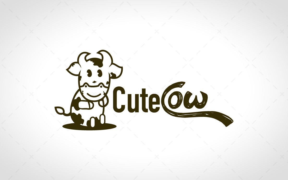 Cow Logo - Cute Cow Logo For Sale - Lobotz
