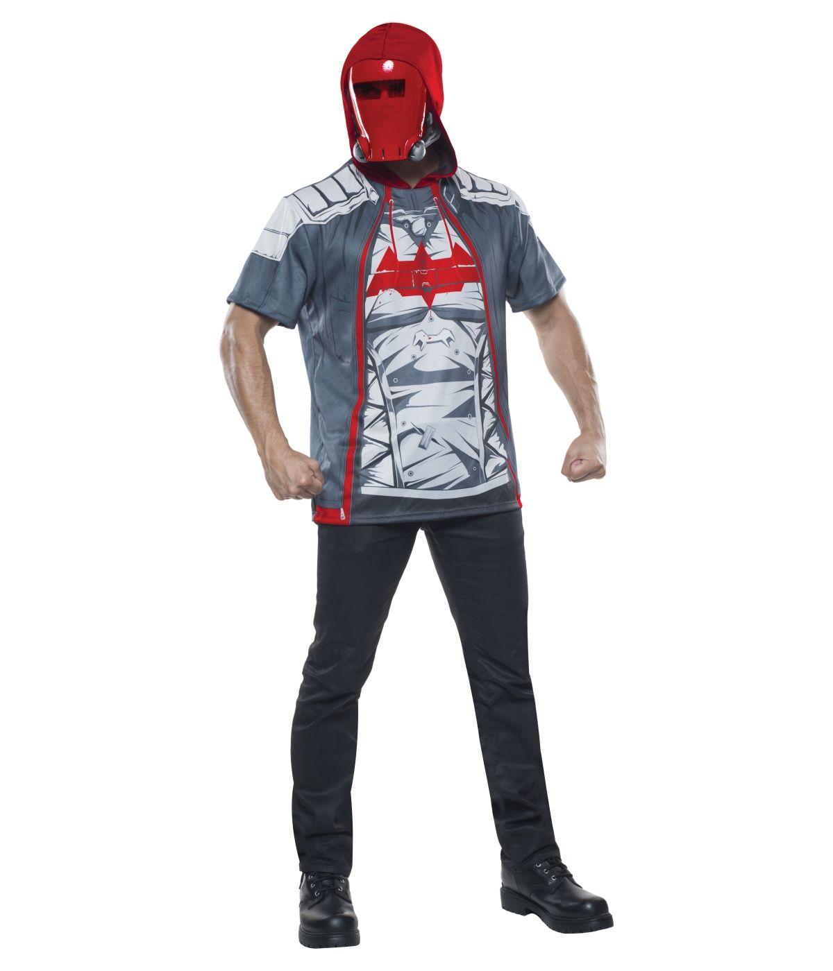 Red Hood Arkham Logo - Arkham Red Hood Costume Shirt - Superhero Costume