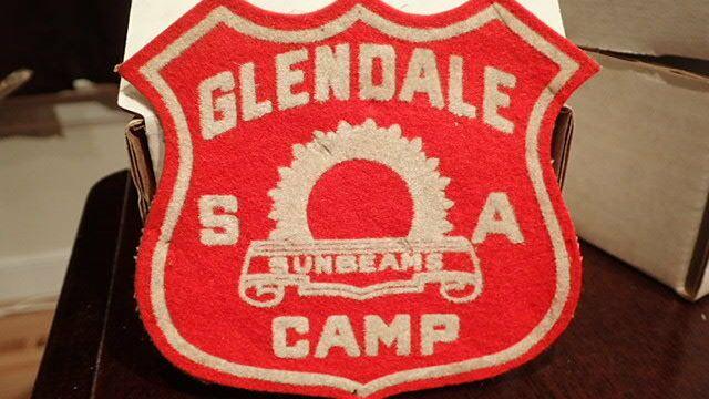 Salvation Army Red Shield Logo - Vintage SALVATION ARMY GLENDALE BAND CAMP Collectible Patch Red