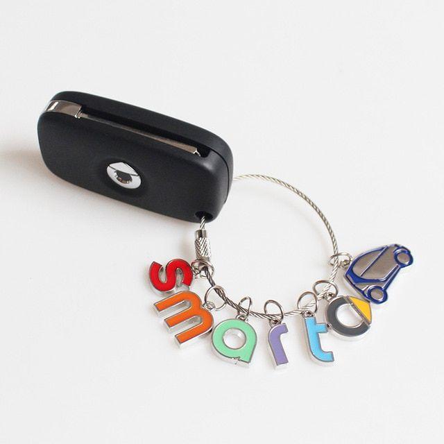 Smart Auto Logo - Letter Logo Smart Fortwo Forfour Car Keychain Pendant Key Chain