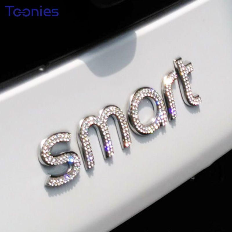 Smart Auto Logo - Smart Fortwo Forfour 453 Logo Car Sticker Shiny Auto Tail Body Paste ...