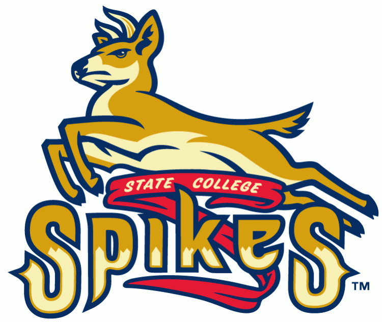 Deer College Logo - State College Spikes Primary Logo York Penn League NYPL