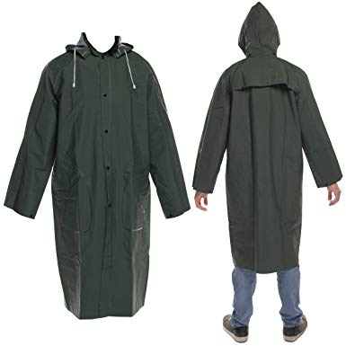 Sue and Diamond Clothing Logo - Diamond Titan Men's Waterproof Long Raincoat With Removable Hood PVC ...