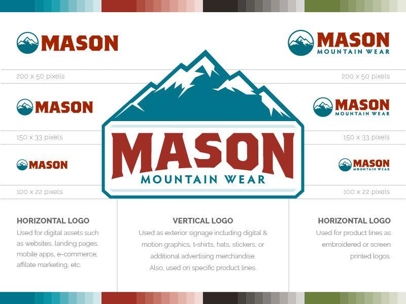 Mountain Wear Logo - Mason Mountain Wear Logo Guidelines by Brandy Smith | Dribbble ...