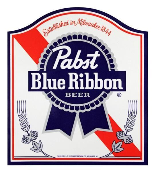 PBR Logo - PBR Ribbon Sticker. Pabst Blue Ribbon Store