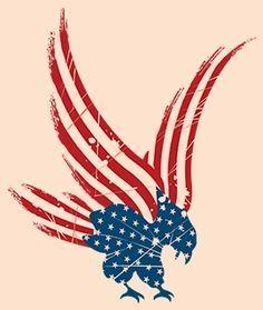 Flying American Eagle Logo - Magnificent American Flag Tattoo. tatoos