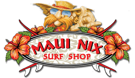 Maui Surf Company Logo - Maui Nix Apparel, surf shop sandals, billabong walkshorts vissla