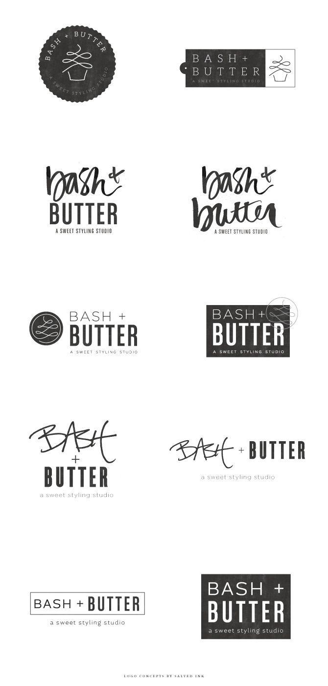 Co Logo - Brand Launch: Bash + Butter. design type paper. Logo design