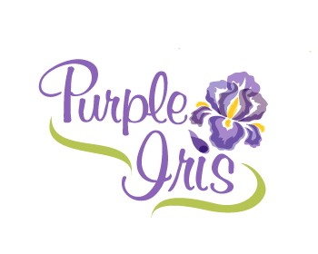 Iris Flower Logo - Purple Iris Flower Shop logo design contest - logos by NancyCarterDesign