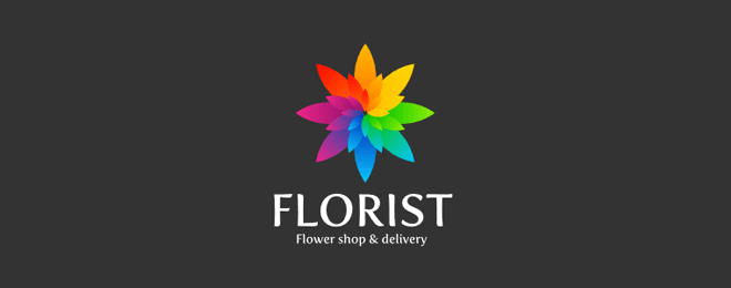 Creative Flower Shop Logo - flower logo design