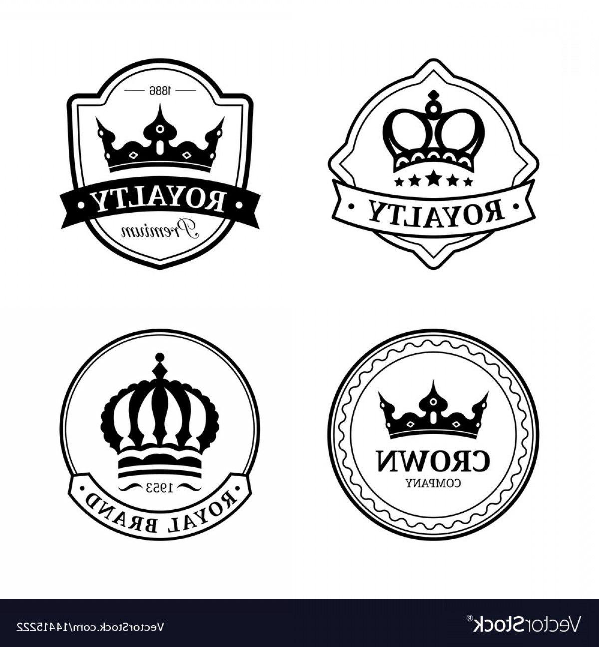 Corona Crown Logo - Crown Logos Set Luxury Corona Monograms Vector | SOIDERGI