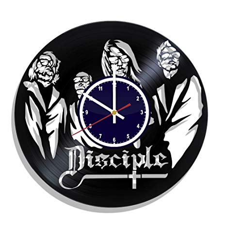 Disciple Band Logo - Disciple rock band Wall clock made from real vinyl