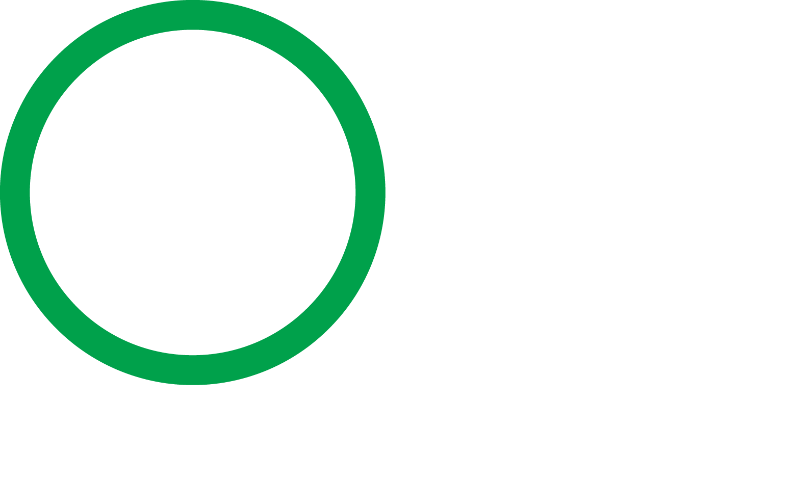White with Green Circle Phone Logo - OZ Arts Nashville. Contemporary Arts Performance Center. Brave New Art