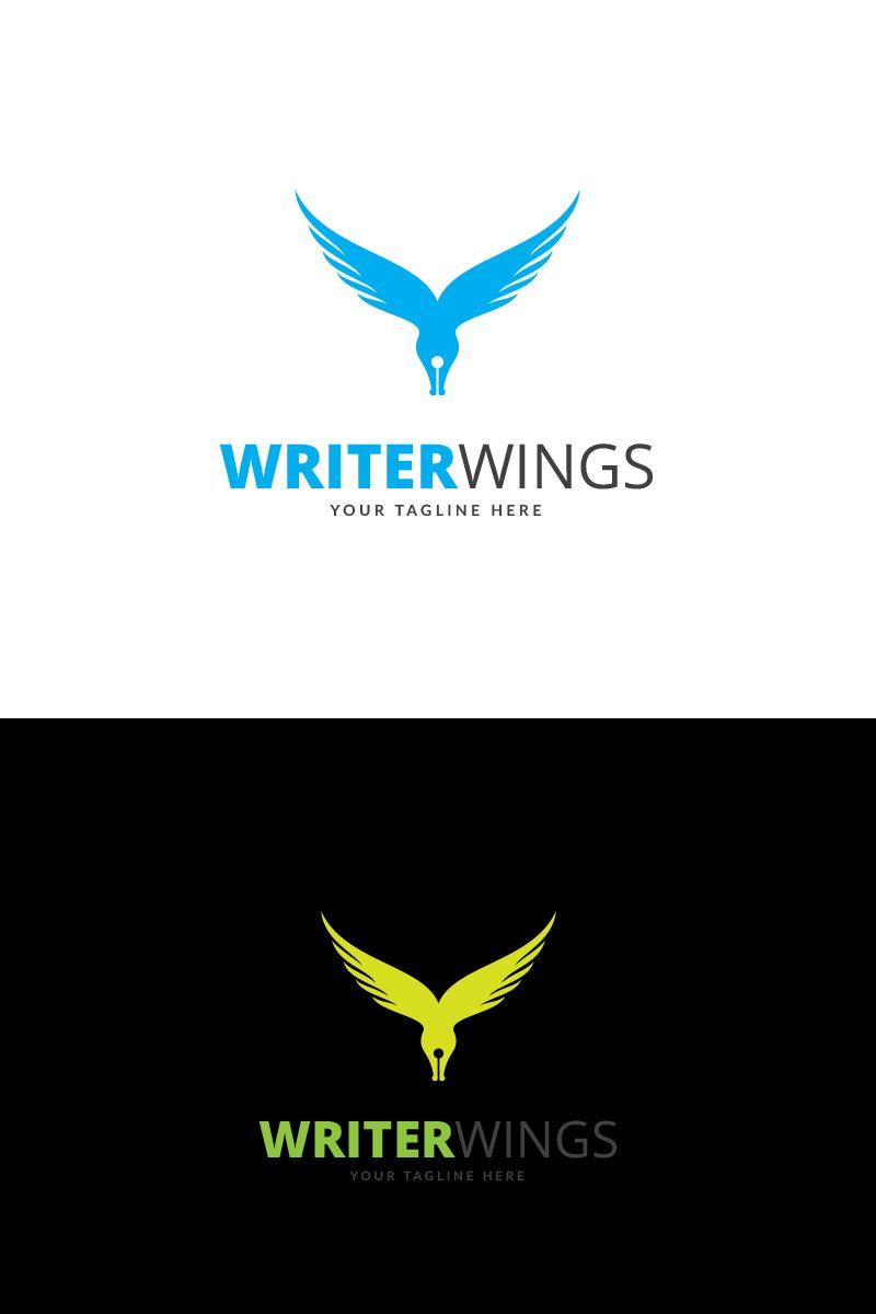 Wings Logo - Writer Wings Logo Template