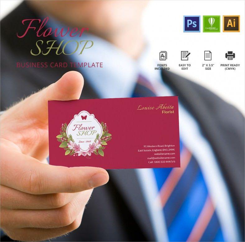 Creative Flower Shop Logo - Creative Flower Shop Business Card Template. Free & Premium Templates