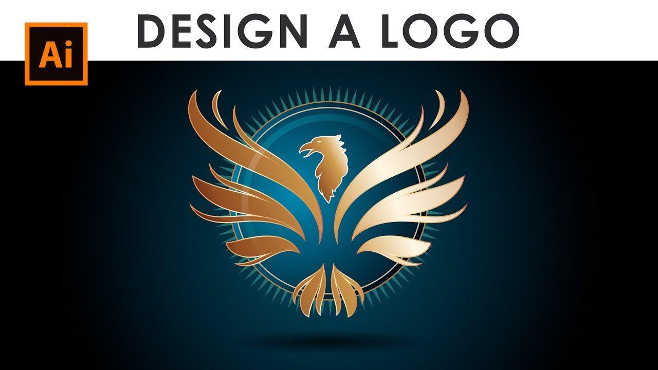 Wings Logo - How to Design a Wings Logo - Illustrator Tutorial - YouTube