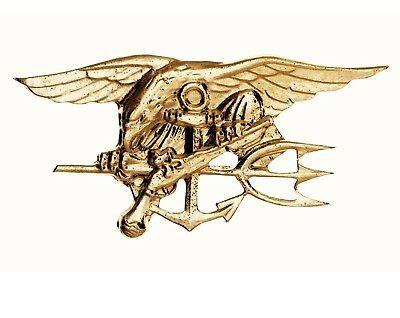 Trident Military Logo - GOLD US NAVY Seals Lapel Pin USN Trident Military Insignia Special