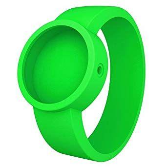 Green O Logo - Neon Fluorescent Green O clock Siicone Watch Strap