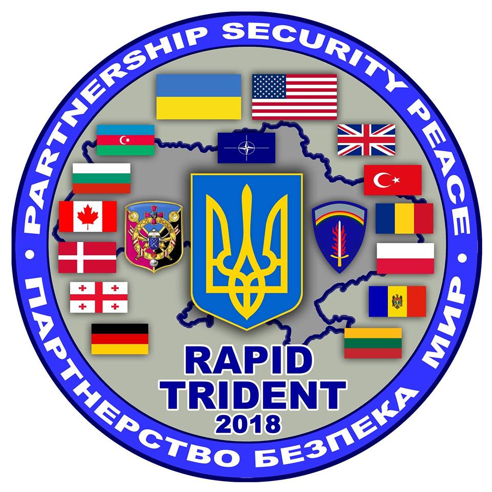 Trident Military Logo - Multinational training exercises: Rapid Trident 2018 military
