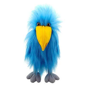 Yellow and Blue Bird Logo - The Puppet Company - Colourful Birds - Blue Bird Hand Puppet: Amazon ...