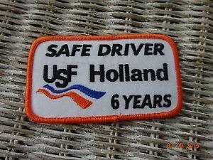 USF Holland Logo - USF Holland 6 Year Safe Driver Vintage Trucking Patch