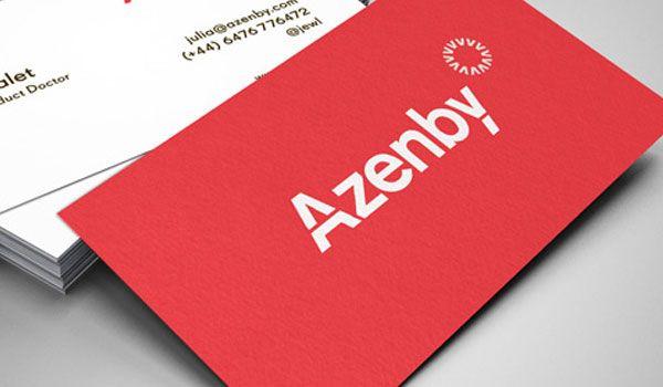 Red Brand Name Logo - Exciting Red Business Cards