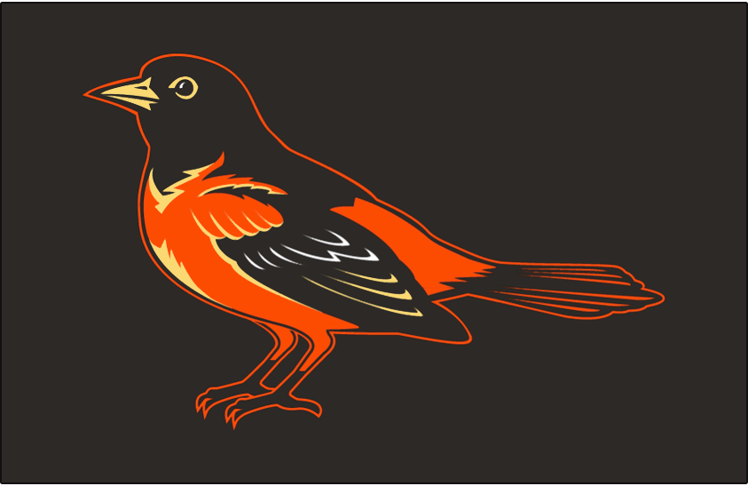 Orange Bird Logo - Orioles logo and uniform history - Camden Chat