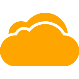 Orange Cloud Logo - Orange cloud 3 icon - Free orange cloud icons