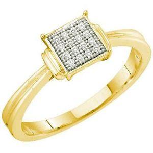 Yellow and Silver Diamond Logo - 0.05 ct 18 ct Yellow Gold Plated Sterling Silver Diamond Micro Pave