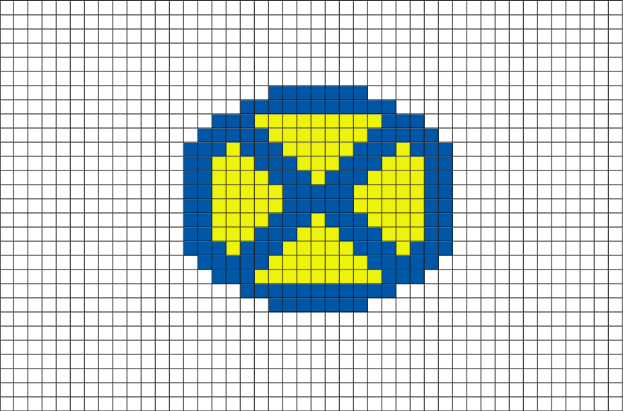All the X-Men Superhero Logo - X Men Pixel Art
