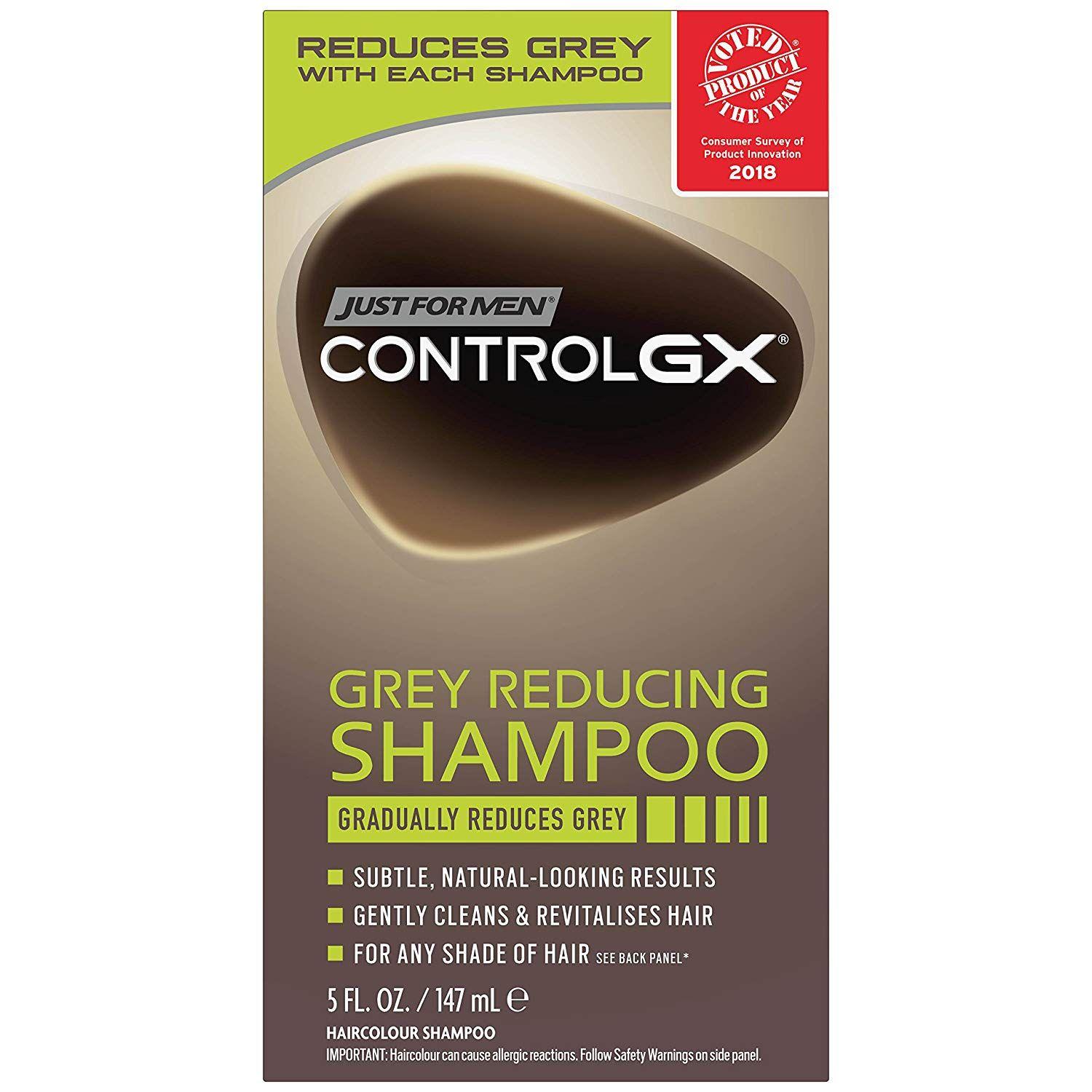 Shampoo with Back Logo - Just For Men Control GX Grey Reducing Shampoo, 5 Fluid Ounce: Amazon
