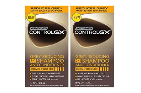 Shampoo with Back Logo - Just for Men Control rjexX GX, 2 in 1 Shampoo and Conditioner, 5 ...