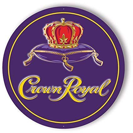 Crown Royal Whiskey Logo - Crown Royal Sign Diameter Metal Sign: Home & Kitchen