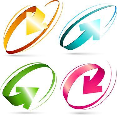 Circular Arrow Logo - Circle arrow vector free vector download (073 Free vector)