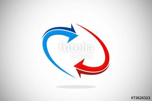 Circular Arrow Logo - Circle Arrow Abstract Design Logo Stock Image And Royalty Free