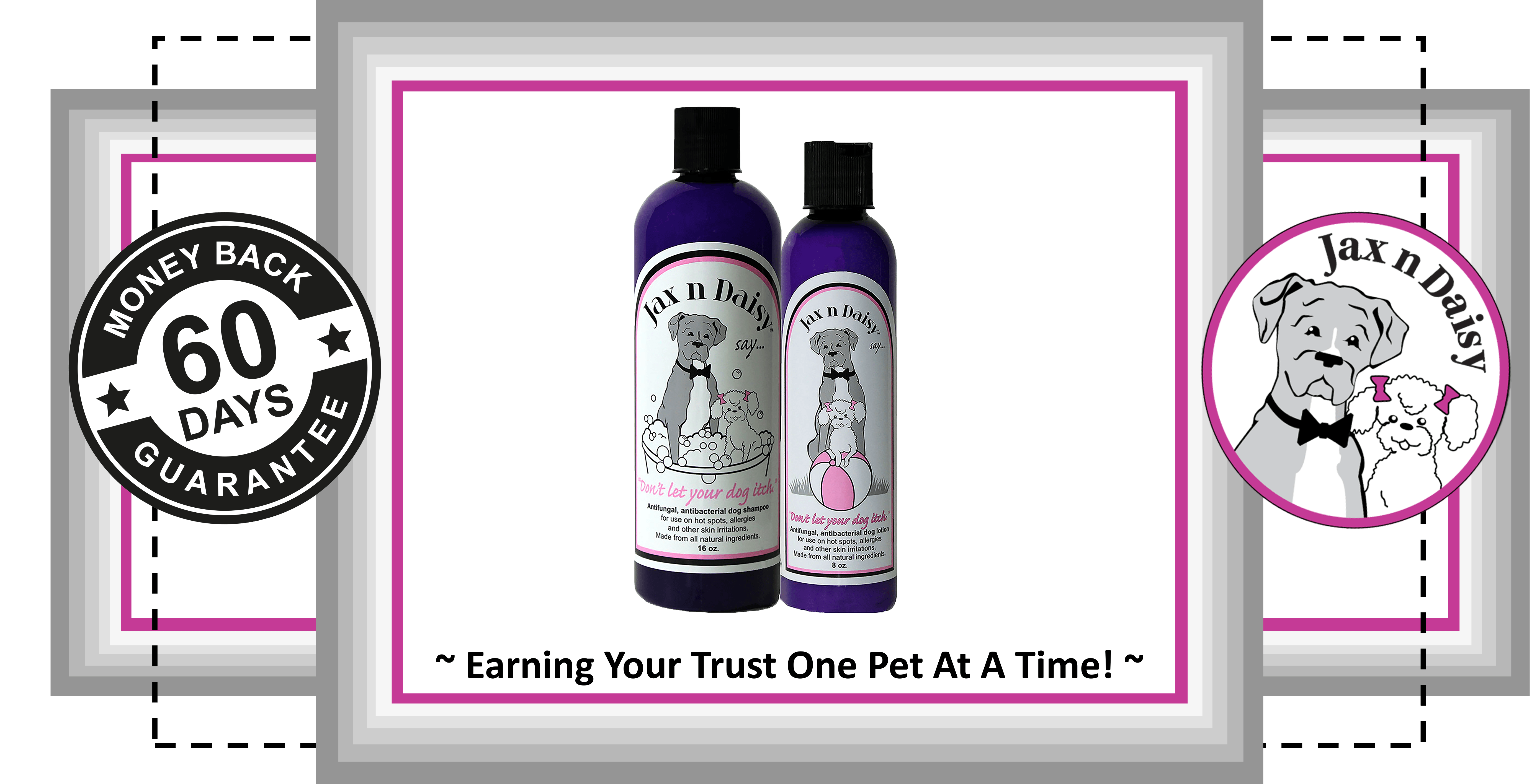 Shampoo with Back Logo - Jax n Daisy dog shampoo and dog lotion – Jax n Daisy, Inc.