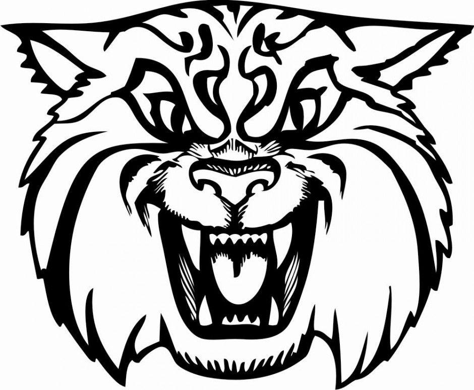 Black and White Wildcat Basketball Logo - Free Wildcat Logo, Download Free Clip Art, Free Clip Art on Clipart ...