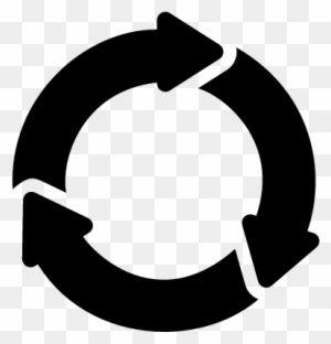 Circular Arrow Logo - Two Circular Arrows Symbol In A Circle Vector Of A Man