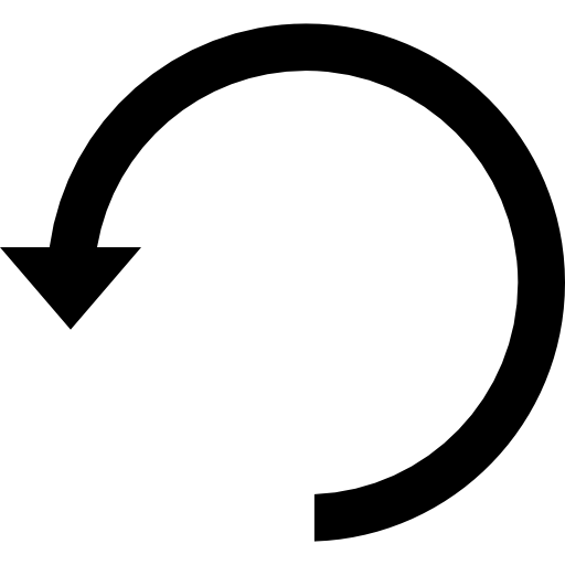 Circular Arrow Logo - Counterclockwise rotating circular arrow symbol Icon